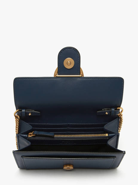 Cross Body Tas Love Bag Icon Leder Pinko Blauw love bag icon A0F1 ander zicht 3